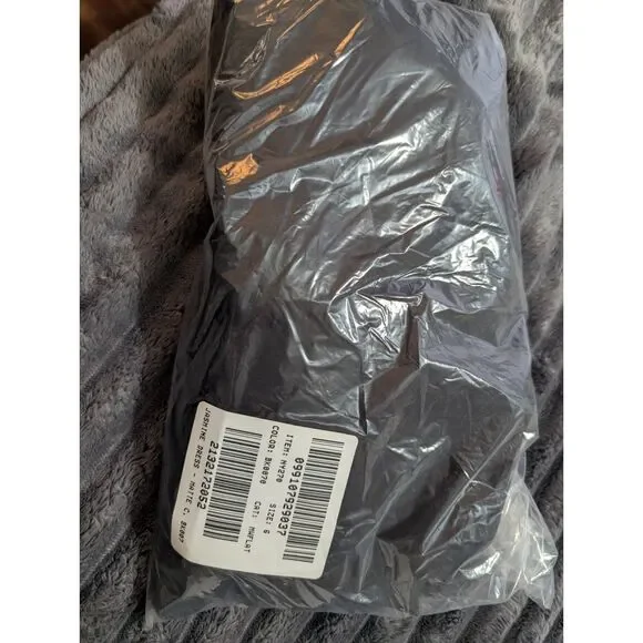 Madewell Jasmine Midi Dress Black Ruched Waist Crepe V Neck Slit Size 6 NWT - Picture 11 of 15